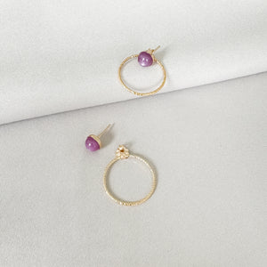 Gem Stud Hoop