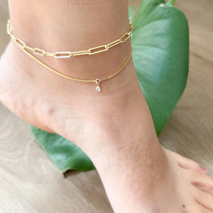 Paperclip Anklet